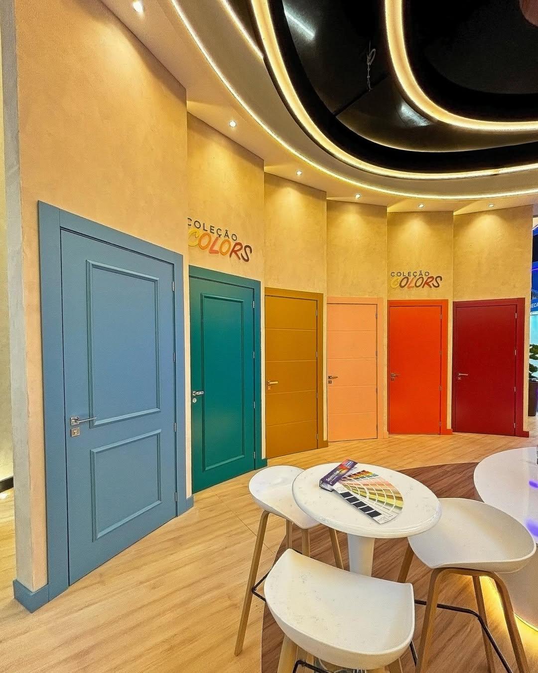 Coleção Colors de portas laqueadas em várias cores