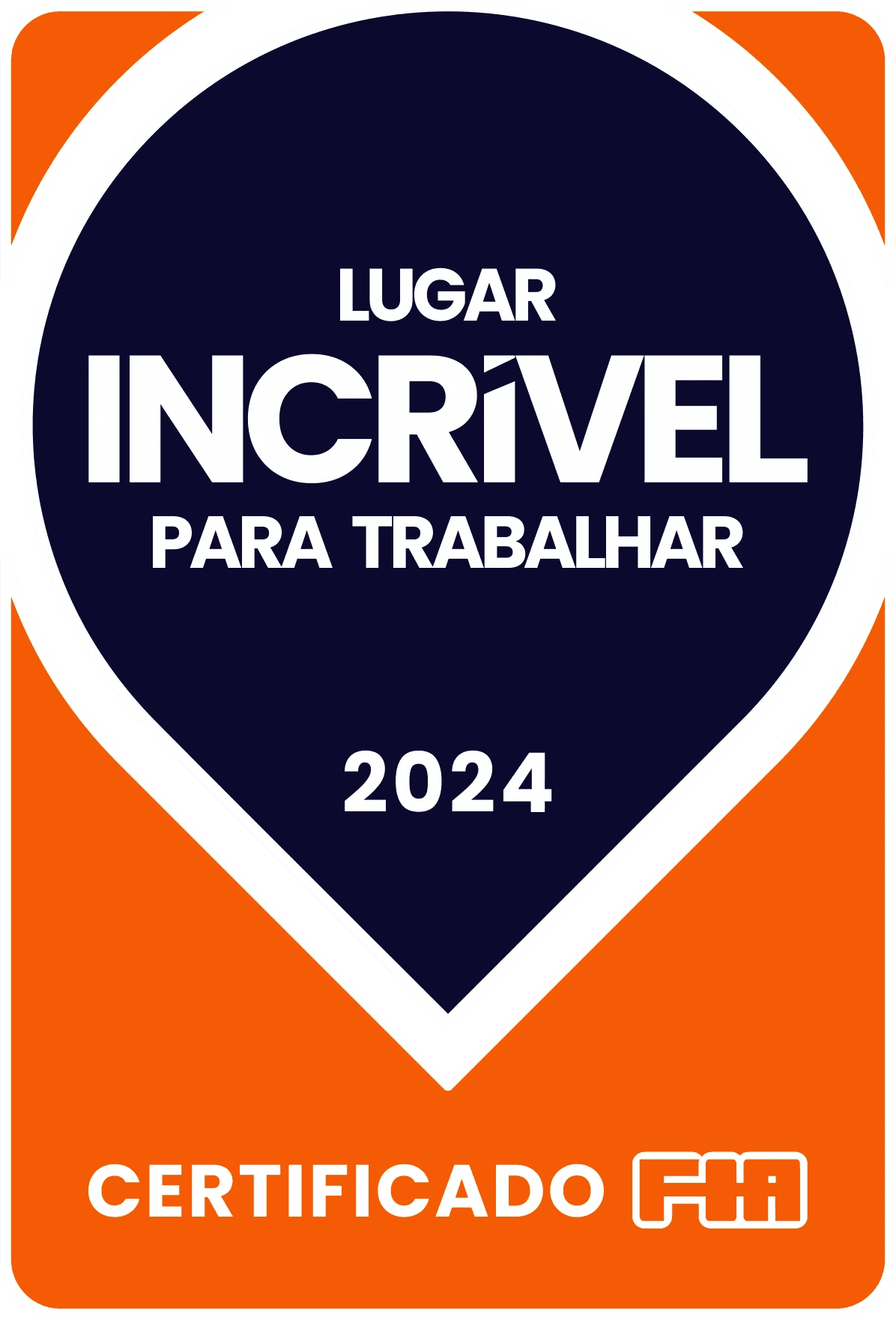 Certificado Lugar incrível para trabalhar FIA 2024
