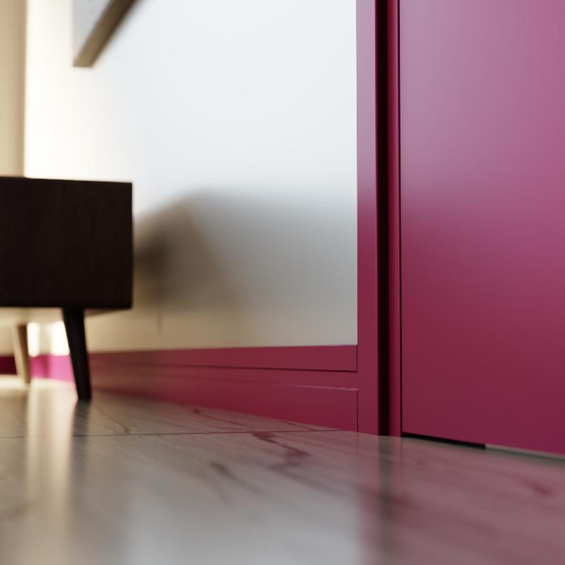Rodapé 10 cm Frisado Marsala Laqueado 2160x2160