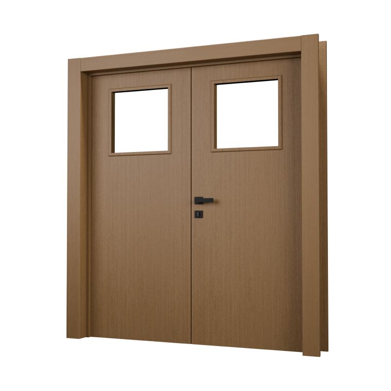 Porta Pronta - Dupla Lisa com Visor - Cappuccino