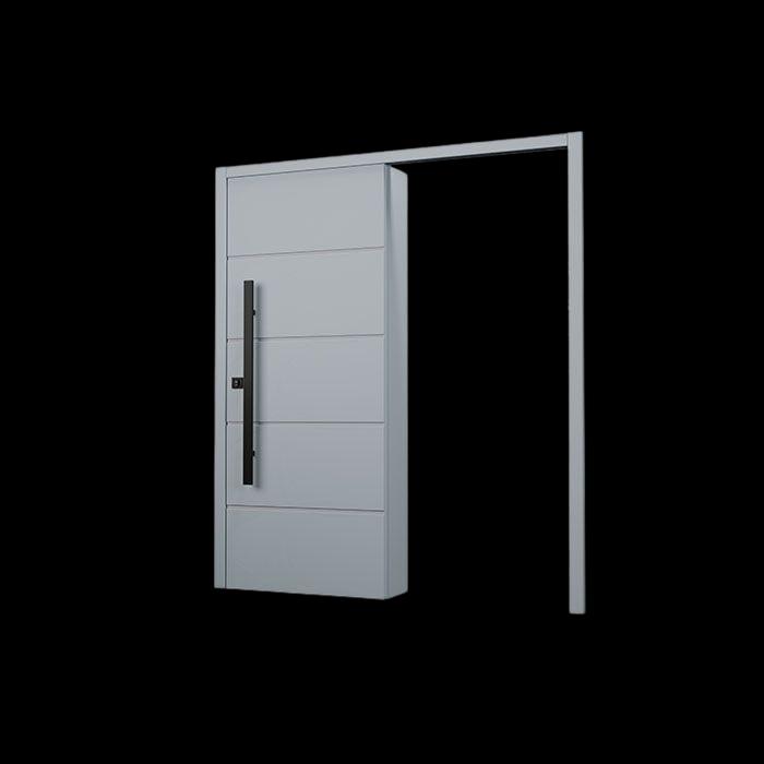 Kit Porta de Correr Frizatta 004 Sólida Branco