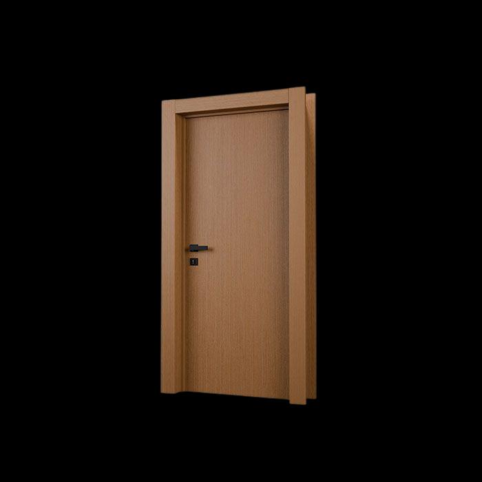 Porta cappuccino com acabamento amadeirado, com maçaneta preta.